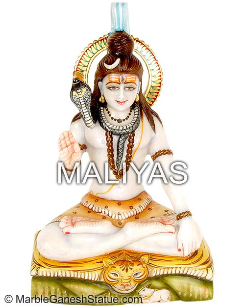 Decorative Marble Shiva Statue