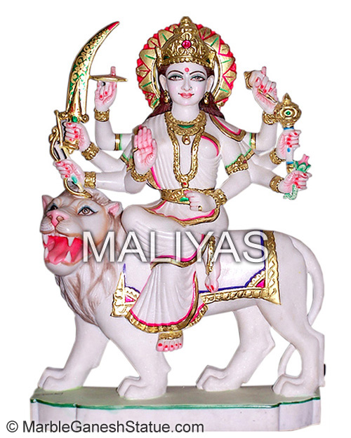 Durga Maa Statue Colorful