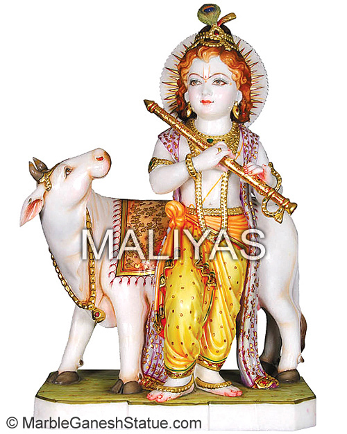 Gau Gopal Marble Statues