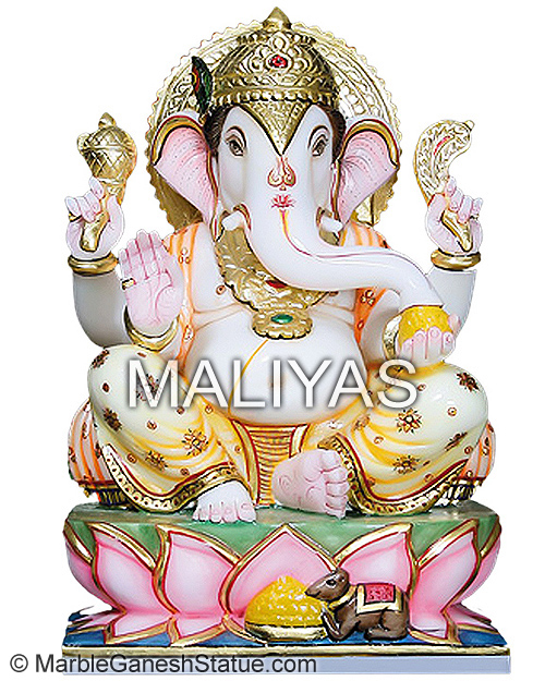 God Ganesha Marble Murti