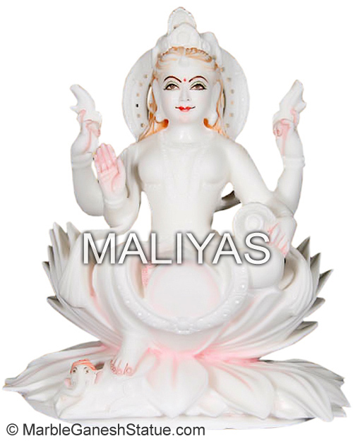Goddess Laxmi Marble Statue