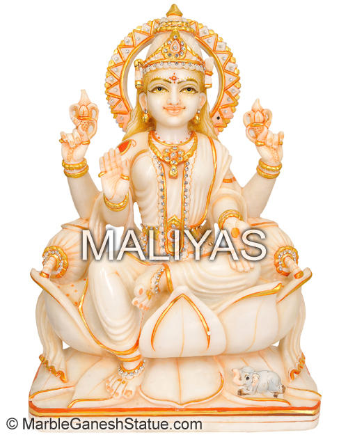 Laxmi Ji Marble Statue