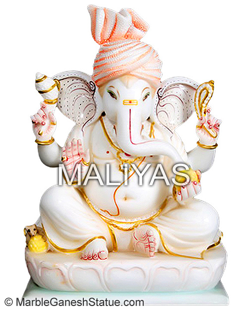 Beautiful Seated Ganesha Murti