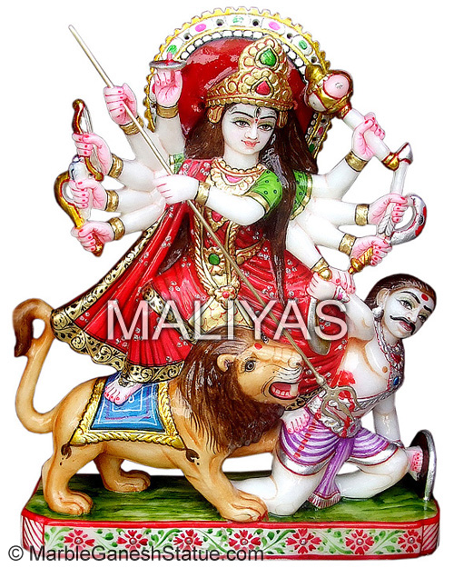 Marble Bengali Durga Statue Buy Marble Bengali Durga Statues, Online
