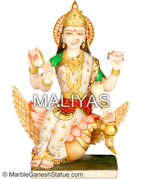 Marble Brahmani Mata Moorti