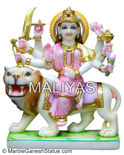Marble Durga Mata Murti