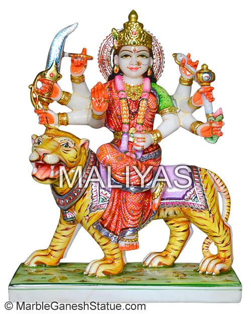 Marble Durga Statue