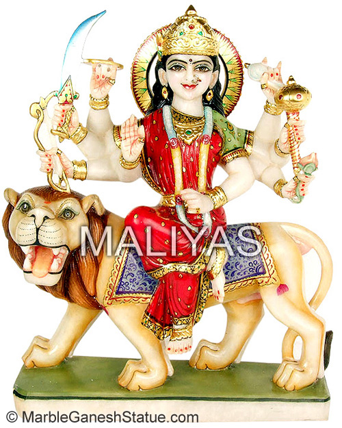 Marble Durga Statue