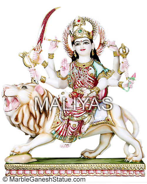 Marble Durga Statue