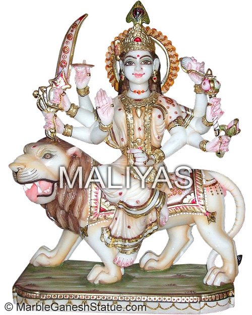 Marble Durga Statue