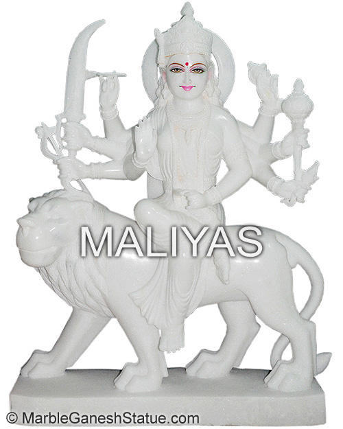Marble Durga Statues