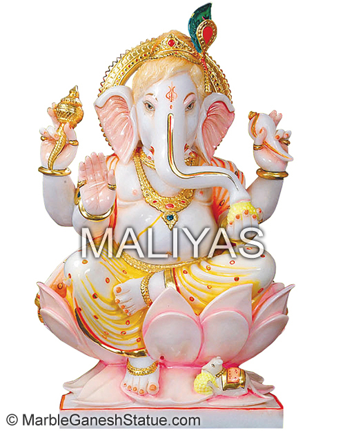Marble Vinayak Statue
