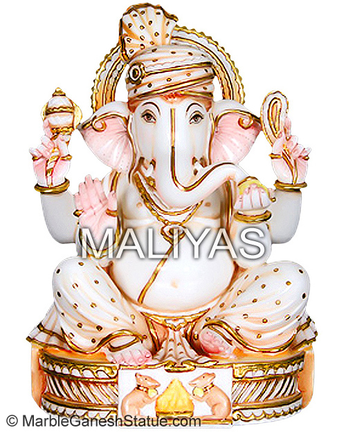 Marble Ganesha statue for home