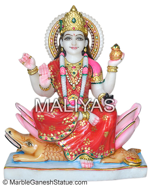 Marble Ganga Ji Statue