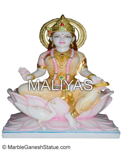 Marble Gayatri Maa Statue