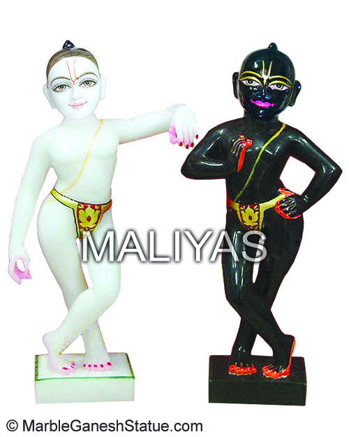 Marble Iskcon Krishna Balram Statue