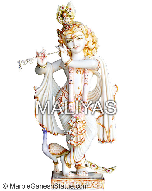 Marble Radha Krishna Moorti