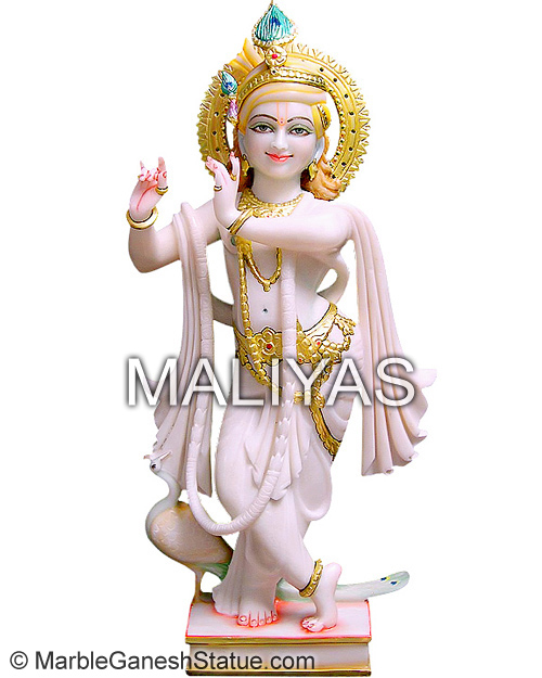 Marble Krishna Moorti