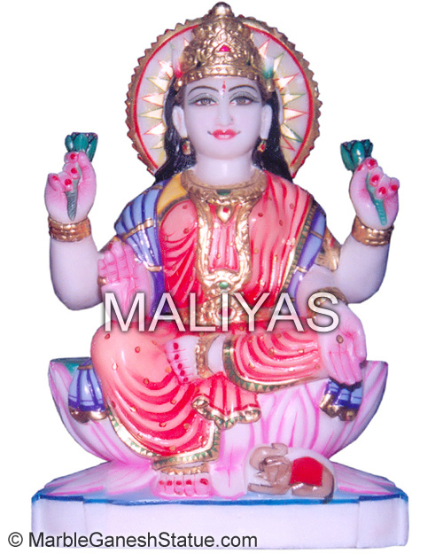 Marble Laxmi Maa Statue