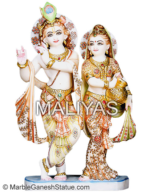 Marble Murti Radha Krishna