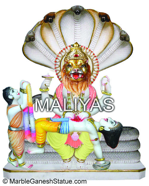 Marble Narsimha on Sheshnag