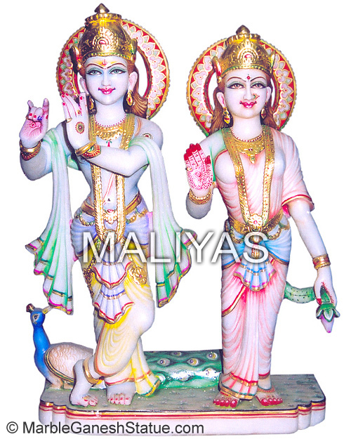 Marble Radha Krishna Idol