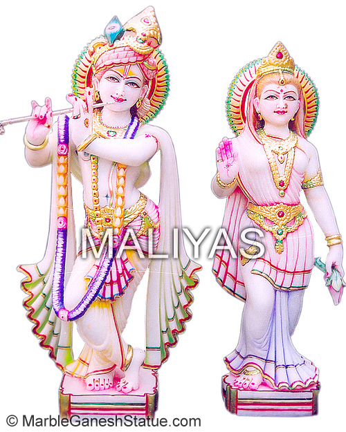 Marble Radha Krishna Moorti
