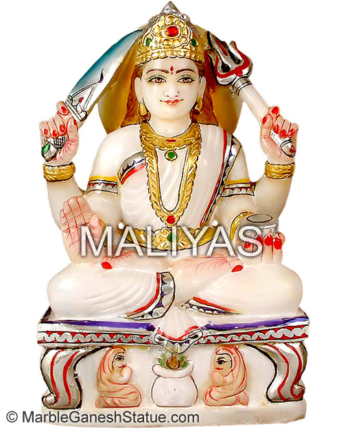 Marble santoshi mata idol