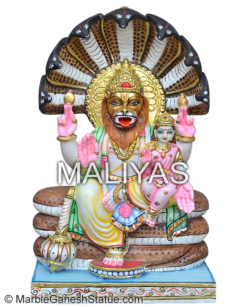 Narsimha Sitting On Sheshnag