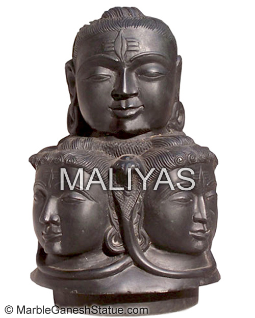 Panch Mukhi Marble Shivling Murti