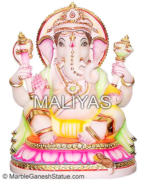 White Marble Ganesha Ji