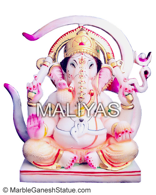 White Marble Ganesha Statue