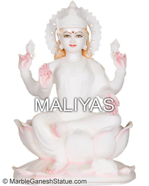 White Marble Laxmi Mata Murti