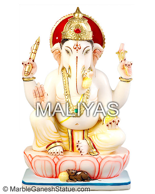White Marble Lord Ganesha
