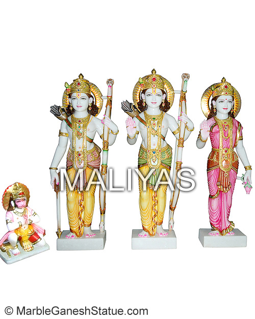 White Marble Ram Darbar Statue