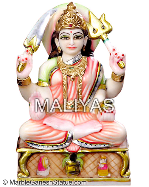 White Marble santoshi mata Statue
