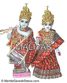 Iskcon Radha Krishna Murti with Dresses