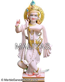 Marble Krishna Moorti