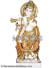 Marble Krishna Statue