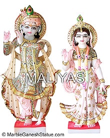 Marble Radha Krishna Moorti