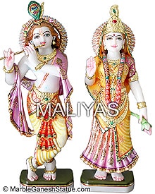 Marble Radha Krishna Murti