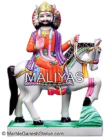 Marble Ramdev statue