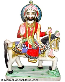 Ramdev Baba Marble Statue