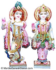 Shree Radha Krishna Marble Statue